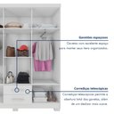 Ver imagem 7 de Guarda-Roupa Casal 6 Portas 2 Gavetas Itapema Branco
