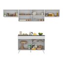 Ver imagem 6 de Armário de Cozinha Compacta 260cm Veneza Multimóveis V3697 Branco