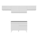 Ver imagem 7 de Armário de Cozinha Compacta 260cm Veneza Multimóveis V3697 Branco