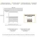 Ver imagem 4 de Armário de Cozinha Compacta 260cm Veneza Multimóveis V3697 Branco