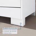 Ver imagem 7 de Armário Multiuso Ripado 2 Portas Cabideiro Organizador Vassoura Virtus com Chave Branco