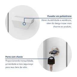 Armário 2 Portas Virtus com Chave                                  - 6