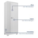Ver imagem 3 de Armário 2 Portas Virtus com Chave