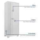 Ver imagem 6 de Armário 2 Portas Virtus com Chave                                 