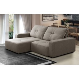 Sofa Retratil e Reclinável 2 Lugares Isis em Tecido Linho Cinza - 2