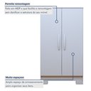 Ver imagem 5 de Armário Multiuso 2 Portas Triunfo Branco