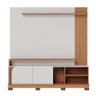 Estante para Tv até 75 Polegadas Jurerê 2 Portas Off White/freijó 1800 - Colibri - 2