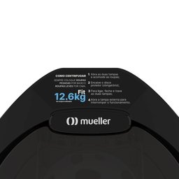 Centrífuga de Roupas Mueller 12,6 Kg Fit Preto - 220v - 2