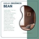 Ver imagem 4 de Espelho Orgânico 60x40cm Moldura em Couro Ecológico Bean