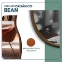 Ver imagem 3 de Espelho Orgânico 60x40cm Moldura em Couro Ecológico Bean