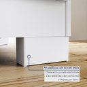 Ver imagem 2 de Cômoda para Quarto 2 Portas e 4 Gavetas com Chave 120,5cm com Pés Floripa Branco