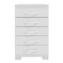 Ver imagem 4 de Cômoda para Quarto 5 Gavetas com Pés Itapema Branco
