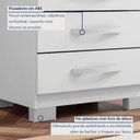Ver mais imagens de Cômoda para Quarto 5 Gavetas com Pés Itapema Branco