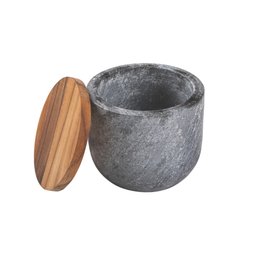 Saleiro Organic 12 cm Pedra Sabão e Madeira Teca Tramontina 13518/051 - 2