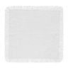 Guardanapo 100% Algodão Franja 40cm X 40cm Coloratta Branco - 1