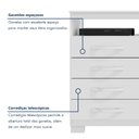 Ver imagem 6 de Cômoda para Quarto Sapateira 1 Porta 4 Gavetas Nicho Itapema Branco