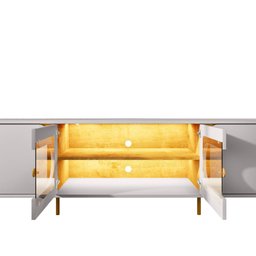 Rack para TV até 75 Polegadas com Led Bordas Arredondadas Juquehy - 10