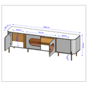 Ver imagem 3 de Rack para TV até 75 Polegadas com Led Bordas Arredondadas Juquehy