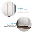 Ver mais imagens de Guarda-roupa Casal Jamile 6 Portas 4 Gavetas 100% Mdf Branco - Acp Móveis