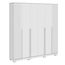 Ver imagem 2 de Guarda-roupa Casal Jamile 6 Portas 4 Gavetas 100% Mdf Branco - Acp Móveis