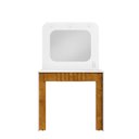Ver imagem 5 de Penteadeira Camarim Rouge 90x156x43,5 cm Branco/Marromle