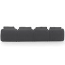 Ver mais imagens de Sofá 5 Lugares com Chaise Direito Sala Living 328cm Arlo F04 Veludo Grafite - Lyam Decor