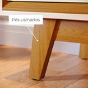 Ver mais imagens de Rack Bancada para TV até 65 Polegadas 164cm x 58,5cm 2 Portas Pés Retrô Atlas Marrom Off White