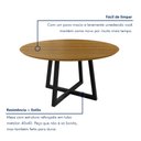 Ver imagem 5 de Mesa de Jantar Redonda Mdf 150x150x80cm Coliseu