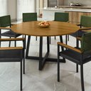 Ver imagem 2 de Mesa de Jantar Redonda Mdf 150x150x80cm Coliseu