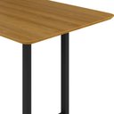 Ver imagem 4 de Mesa de Jantar 6 Lugares MDF 160cm Marrom/Preto