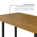 Ver imagem 5 de Mesa de Jantar 6 Lugares MDF 160cm Marrom/Preto