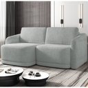 Ver imagem 2 de Sofá Cama Casal para Sala 176cm Polska K04 Bouclê Cinza - Mpozenato