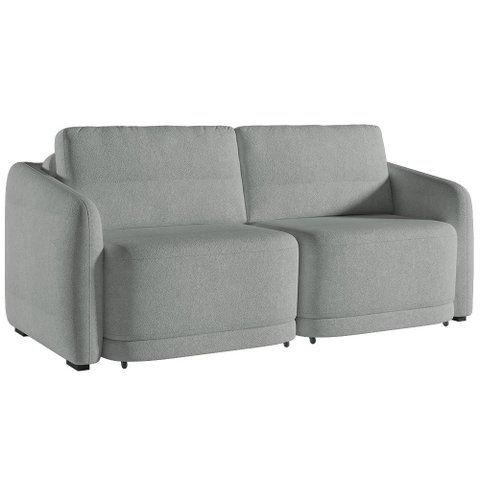 Sofá Cama Casal para Sala 176cm Polska K04 Bouclê Cinza - Mpozenato