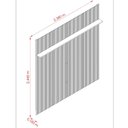 Ver imagem 3 de Painel para TV até 75 Polegadas MDF 240CMX244,5cm Frisado New Guapore Marrom
