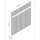 Ver imagem 3 de Painel para TV até 75 Polegadas MDF 240CMX244,5cm Frisado New Guapore Marrom