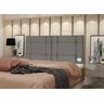 Cabeceira de Cama Box Casal Queen 160cm Estofada Ellegancy Cinza - 2