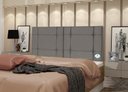 Ver imagem 2 de Cabeceira de Cama Box Casal Queen 160cm Estofada Ellegancy Cinza