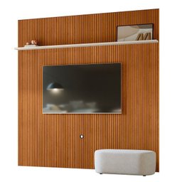 Painel para TV até 75 Polegadas 240cm Frisado New Guapore - 1
