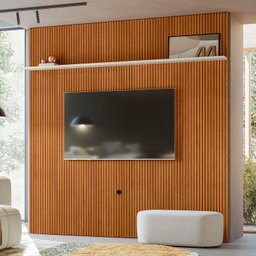 Painel para TV até 75 Polegadas 240cm Frisado New Guapore - 2