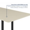 Ver imagem 5 de Mesa de Jantar 8 Lugares Tampo de Vidro 200cm Itália Branco/Preto/Off White