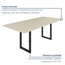 Ver imagem 7 de Mesa Retangular Mdf com Vidro 200x90cm Itália