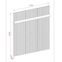 Ver imagem 3 de Painel para TV até 75 Polegadas Frisado MDF 244,5cmx180cm New Interlagos Cumaru