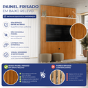 Ver imagem 4 de Painel para TV até 75 Polegadas MDF 180CMX244,5cm New Interlagos Marrom