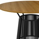 Ver imagem 4 de Mesa de Jantar Redonda 4 Lugares MDF 120cm Roma Marrom/Preto