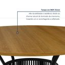 Ver imagem 6 de Mesa de Jantar Redonda 4 Lugares MDF 120cm Roma Marrom/Preto