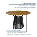 Ver imagem 7 de Mesa de Jantar Redonda 4 Lugares MDF 120cm Roma Marrom/Preto