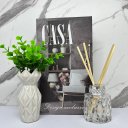 Ver imagem 2 de Kit decoração livro Casa + vaso branco + difusor de vidro
