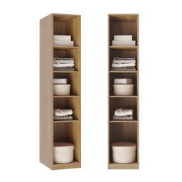 Guarda-roupa Modular 40cm 1 Porta com Prateleiras Jade Cabecasa Madeiramadeira - 3