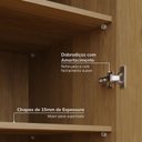 Ver imagem 6 de Guarda-Roupa Modular 40cm 1 Porta com Prateleiras Jade CabeCasa MadeiraOriginals Amarelo/Avelã
