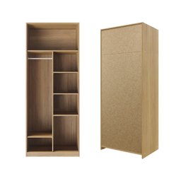 Guarda-roupa Modular 80cm sem Portas com Prateleiras Jade Cabecasa Madeiramadeira - 3